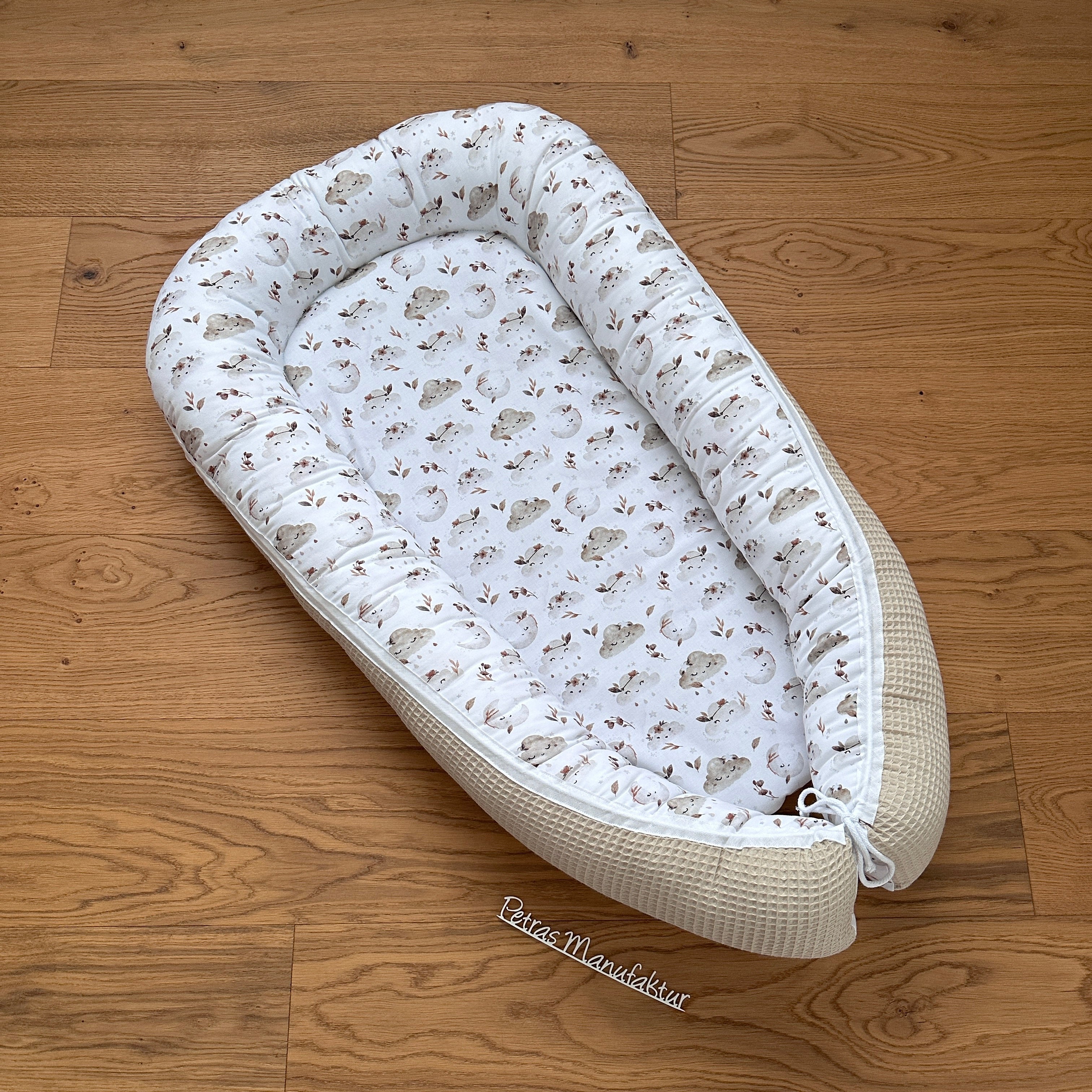 Babynestchen "Wolken beige"
